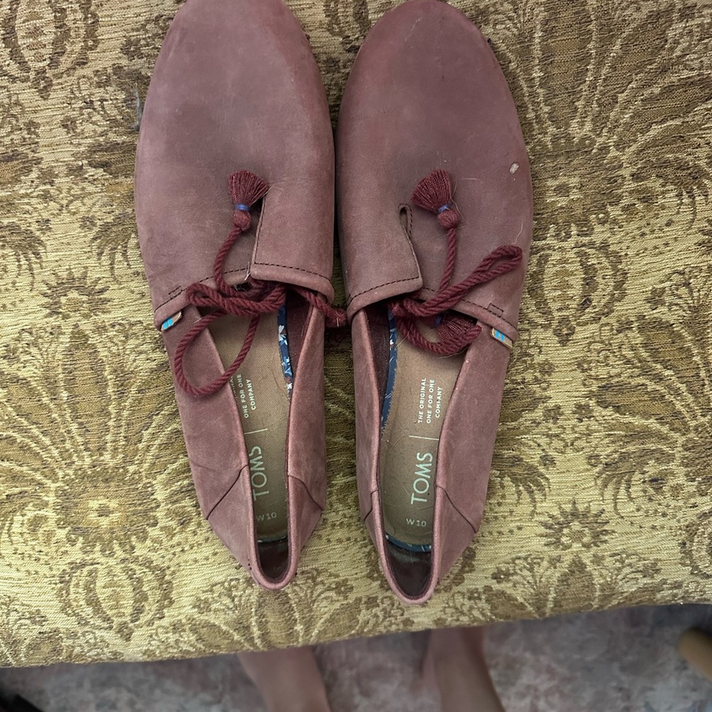 TOMS Women's Suede Flats - Dusty Rose